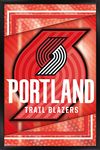 Trends International Portland Trail Blazers-Logo Framed Poster, 24.25" x 35.75"