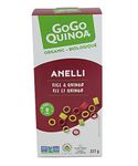 GoGo Quinoa Pasta Rice & Quinoa Anelli with Beets and Turmeric | Organic | Gluten-Free | Non-GMO | Vegan | Made in Canada | Corn-Free, Dairy-Free, Egg-Free, Soy-Free | 227g