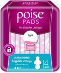 Poise Incontinence Ultrathin Pads Regular Absorbency 14 Pack