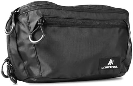 Lone Trail Large Concealed Carry Fanny Pack for Men | Adjustable ccw fanny pack for Men for Hiking and Travel, Quick Access to Back Pockets - Tactical Waist Packs w/Fully Adjustable Main & Extra Strap