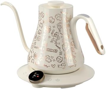 Cocinare x Chanoir FLOW M9 Pro Electric Kettle, Art de Paris Collaboration, ±0.5℉ Precise Temp Control for Coffee & Tea, Stainless Steel Interior, Fast Heating for Boiling Water (Chanoir White)