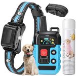 Citronella Dog Training Collar with Remote, Spray Bark Training Collar with Spray/Vibration/Beep Modes, No Electric Shock Humane Safe Rechargeable Waterproof Anti Bark Device for Dogs