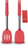 2 Pack Spatulas, Solid & Slotted Si