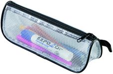 ALVIN NBC8 Mesh Tool, Pencil, and Ruler Case, Multi-Use Organization Bag for Item Storage and Arranging, Great for Needlework Projects, Art Supplies, and Travel - 3 x 8 Inch
