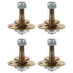 DOITOOL 4pcs Rocking Chair Hardware Rocking Chair Bearing Connecting Pieces Furniture Accessories Furniture Connecting Fittings M8x45mm