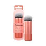 Real Techniques Bubble Blending Makeup Brush, Multipurpose Face Brush For Liquid, Cream, and Powder Prouducts, Unique Bubble Brush Head, Synthetic Bristles, Vegan and Cruelty Free, 1 Count