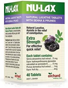 Nu-Lax Natural Laxative Tablets - Senna & Prunes 40 Tablets