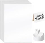 50 Sheets White Kraft Cardstock Pap