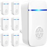 Ultrasonic Pest Repeller, 6 Packs Reusable Rat Repellent for Indoors, Powerful Mouse Repellent plug in Pest Control for Spider, Mouse, Mice, Cockroach, Moths, Ants, Bed bug and Other Rodents