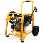 JCB Petrol Pressure Washer, 4000psi / 276bar, powerful 15hp JCB petrol engine, Triplex AR pump, Quick Release Connectors with 5 Nozzle, Puncture Proof Tyres, 3 Year Warranty