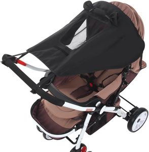 Stroller Sun Shade - UPF 50+ UV Protection Stroller Shade with See Through, Universal Stroller Cover for Sun Waterproof Stroller Shade Extender, Breathable Baby Stroller Sun Protection Accessories