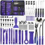 Uolor 342Pcs Trim Removal Tool Kit, Car Panel Door Audio Radio Stereo Removal Tools, Auto Push Pin Bumper Retainer Clip Set/Fastener Terminal Remover Tool/Car Upholstery Repair Pry Kit Auto Clip Plier