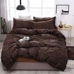 A Ideal Life Duvet Cover 3 pcs Luxury Soft Microfiber A Ideal Life Print Bedding Set for Kids Teens Boys Girls Cheetah A Ideal Life Print with Zipper Ties Extremely Durable Easy Care (Leopard King)