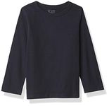 The Children's Place Baby-Boys and Toddler Basic Long Sleeve Tee, New Navy Single, 5T