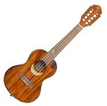 Ortega Guitars Custom Built Eclipse Series All Solid 8-String Tenor Ukulele w/Bag, Right TE8