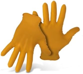 PIP Grippaz 6 Mil Nitrile Disposable Gloves 50-Pack, Fish Scale Grip, Chemical & Oil Resistant, Orange, X-Large (G21071-XL50)