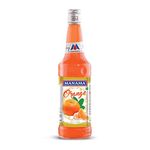 Manama Orange Syrup | Mixer for Mocktails, Cocktails, Drinks, Juices, Beverages | Non Alcoholic Mix 750ML Bottle