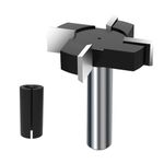 CNC Spoilboard Surfacing Router Bit - 2" Cut Diameter 1/2" Cut Length Slab Flattening Router Bit Carbide Planer Router Bits Wood Milling Cutter Planing Tool Woodworking Tools