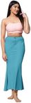 Jaanvi fashion Women's Lycra Fishcut Saree Shapewear,Petticoat,Skirt, Comfortwear Sky Blue (Diwali Special)