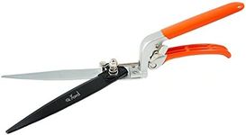 Q-yard QY-741F Flower Bed and Grass Shear - Extra Sharp Garden Hand Pruners, Easier Cutting, Comfortable Ergonomic, Less Effort - Gardening Scissors for Men & Women, Orange