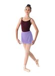 Mirella Women's Georgette Wrap Dance Skirt Lilac