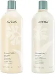 Aveda Shampure Nurturing Shampoo & Conditioner Duo | Daily Shampoo & Conditioner for Normal, Fine to Medium Hair |96%+ Naturally Derived*| Calming Aroma of Lavender & Ylang Ylang |Liter Size