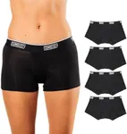 Bambody Absorbent Boy Short: Period Protection Underwear for Women and Teens - 4 Pack: Black - Size 5