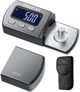 Proster Turntable Stylus Force Tracking Scale - Phono Turntable Cartridge Pressure Gauge 5g/0.01g Tone Arm Scale Record Stylus Alignment with LCD Backlight Gray