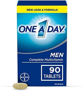 One A Day Multivitamin for Men - Daily Vitamins For Men - Men's Multivitamin With Vitamin A, Vitamin C, Vitamin D and Zinc for Immune Support, Vitamin E, B12, Magnesium, Lycopene Calcium, 90 tablets
