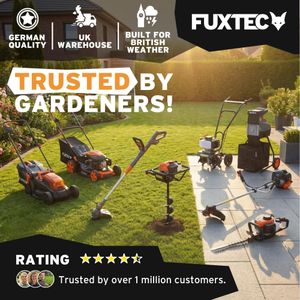 FUXTEC Petrol Strimmer & Brush Cutter – 31cc 4-Stroke with Blade, Line Head, Strap