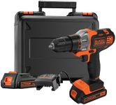 Black+Decker MT218KB Cordless Multifunction Device / 18 V Cordless Drill with 2 Batteries/Suitable for Drilling, Sawing and Grinding Thanks to Various Attachments/Includes Case/Tool with Case