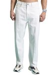 Highlander Men's Regular Fit Jeans (PHJN000019_White_M)