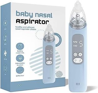 X-Bosak Baby Nasal Aspirator, Electric Nose Sucker with 5 Levels Suction, Soothing Light & Nursery Rhymes