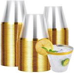 JOLLY CHEF 100 Pack Gold Plastic Cu