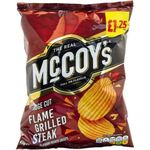 McCoy's Flame Grilled Steak Ridge Cut Crisps 65g - Box of 20 (Price Marked)