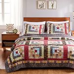 Greenland Home 3 Piece Colorado Lodge Quilt Set, King