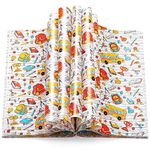 KVCSYAW 100Pcs Back to School Wax Paper Sheets for Food, Wax Paper for Food Sandwich Wrap Paper Deli Wraps, Waterproof Oil-proof Picnic Basket Liners with Bag Pattern for Kitchen Handmade Food
