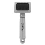 WAHL Canada Cat Small Slicker Brush, Helps to Minimize Shedding With Regular Use, Steel Bristles Into Thick Coat, Ideal For Brushing Out Light Mats and Getting Rid of Dead Fur - Model 58531, Grey