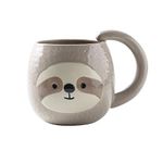 Yalucky Novelty Sloth Coffee Mug, Cute Tea Mug, Animal Cup, Cartoon 3D Ceramic Drinkware for Sloth Lovers, Funny Sloth Gifts for Women and Men,Birthday Christmas Gifts, 330ml