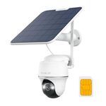 Reolink 4G LTE Solar Security Camera Outdoor Wireless with Spotlight, 4K Color Night Vision, Pan 355°&Tilt 140°, Animal/Person/Vehicle Detection, 2-Way Audio, Works with Alexa, Go PT Ultra+Solar Panel
