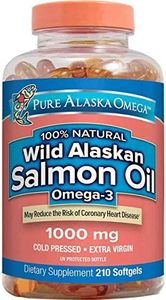 Pure Alaska Omega-3 Wild Alaskan Salmon Oil 1000mg 210 Softgels (Pack of 3) HJO$IER