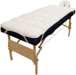 Body Linen Abundance Deluxe Quilted Fleece Massage Table Pad Set, 3.2 Pound