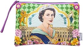 La La Land Her Majesty The Queen Clutch Purse, Makeup Organizer, Makeup Pouch, Travel Essentials, Approx. 17 x 27 cm