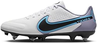 Nike Unisex Tiempo Legend 9 Academy Sg-pro Ac Trainers, White, Black, balt Blue, Pink Explosion, 45.5 EU