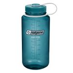 Nalgene Sustain Tritan BPA-Free Water Bottle Made with Material Derived from 50% Plastic Waste, 32 OZ, Wide Mouth, Cadet