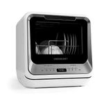 Cookology CMDW2 Mini Portable Dishwasher Table Top with Baby Bottle Rack (Silver)