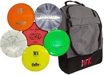 Disc Golf UK Taster Bag - 2X Putters, 2X Midrange, 2X Drivers & Bag - Frisbee Golf