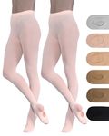 Silky Dance 2 Pairs Ballet Convertible Tights (Age 9-11) (Pink)