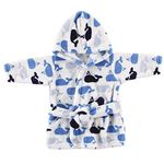 Luvable Friends Plush Bath Robe, Whale, 0-9 Months