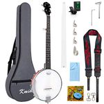 Kmise, 5-String, Professional Beginner Banjo Set, Full Size